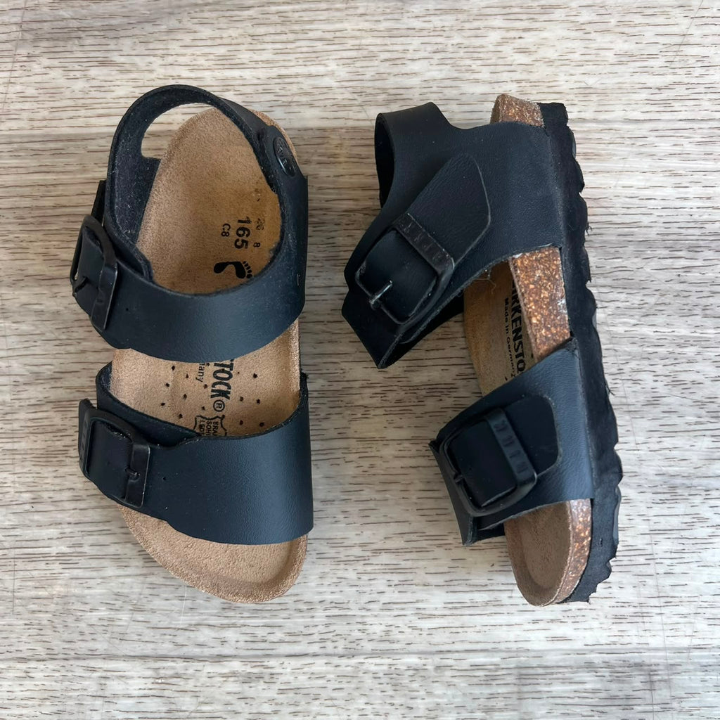 Sandales enfant noir mat