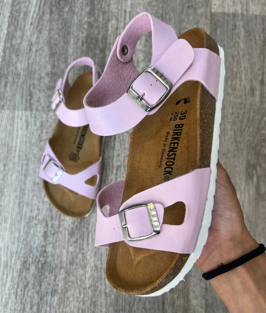 Sandales femme rose