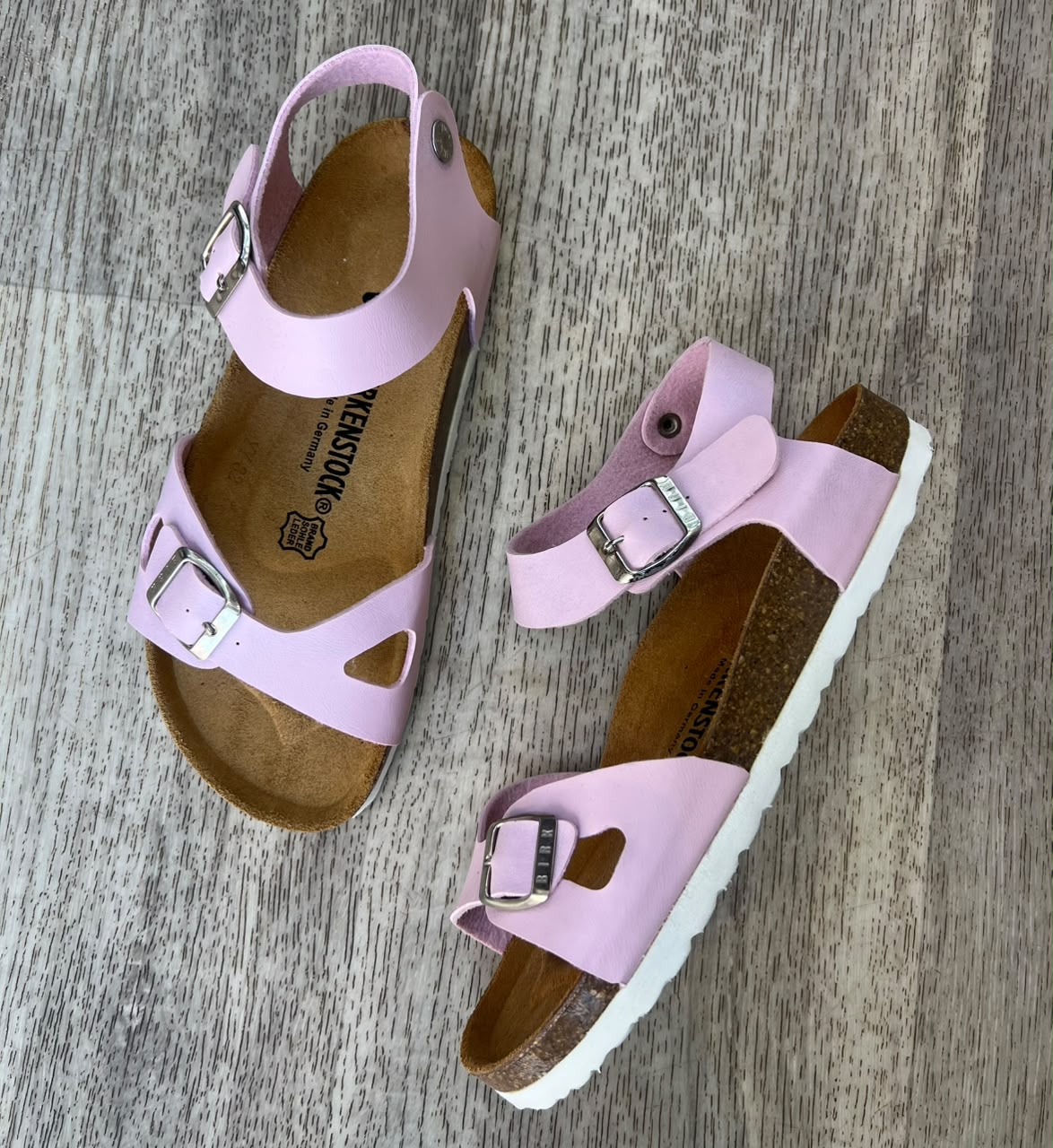 Sandales femme rose