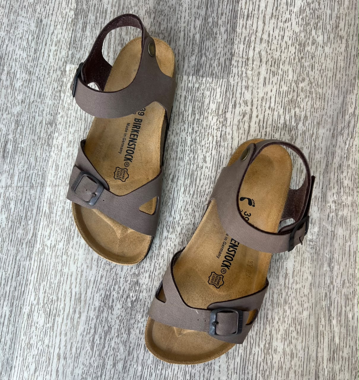 Sandales femme nubuck marron