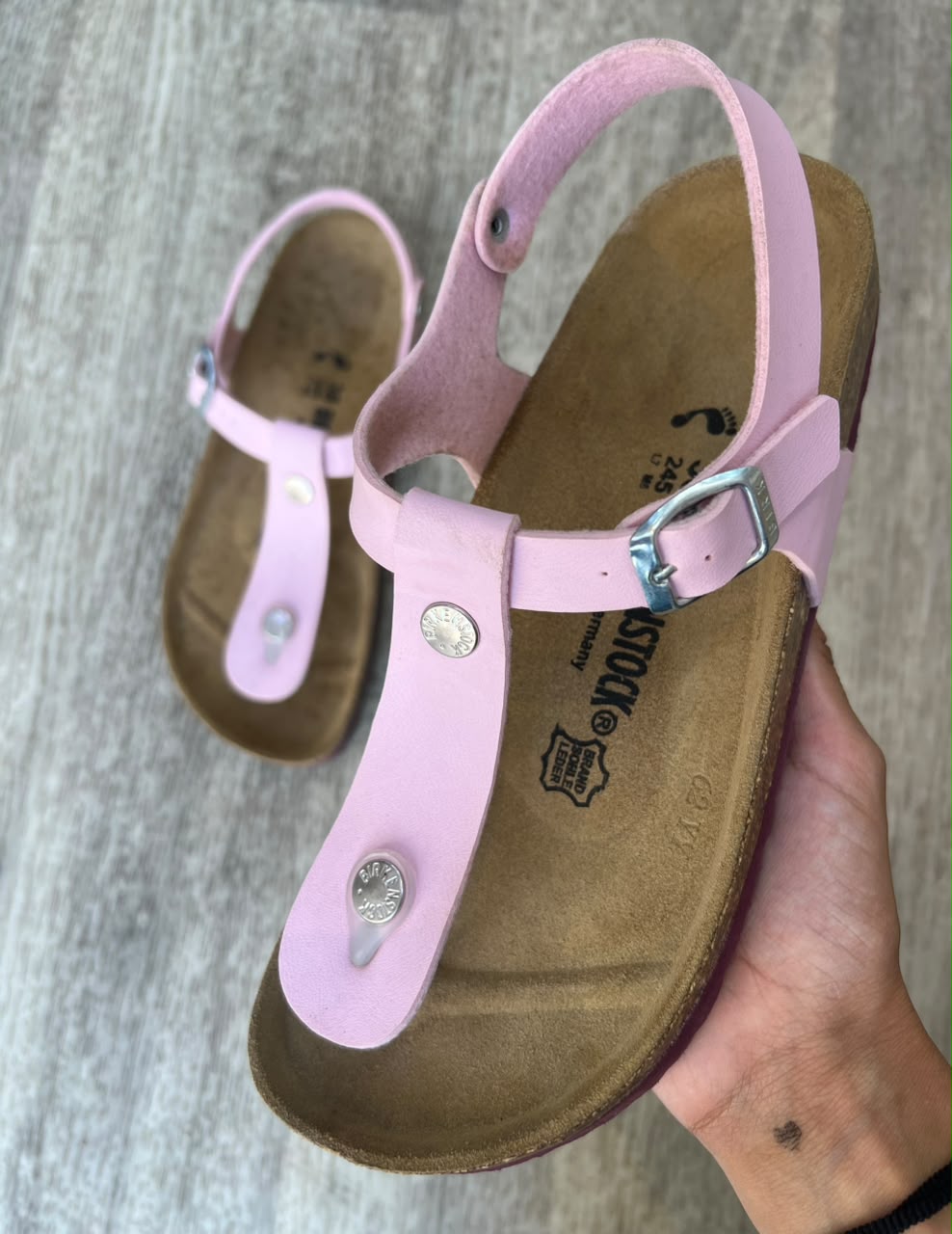 Sandales femme rose et bordeaux