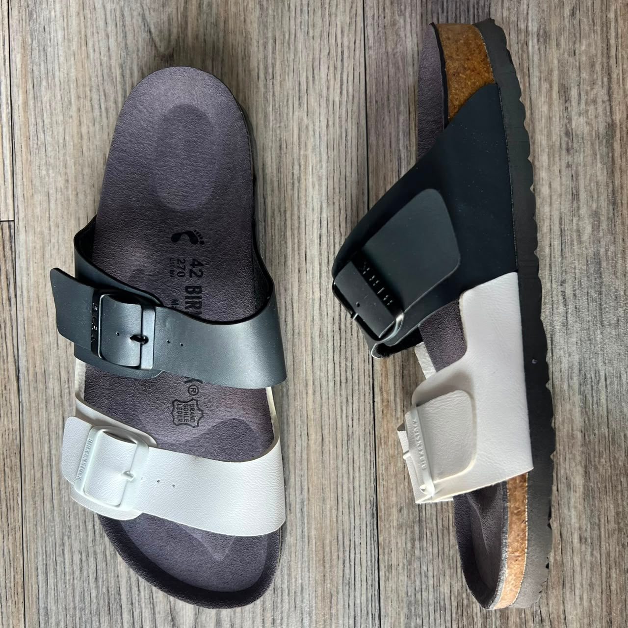 Sandales homme gris et blanc