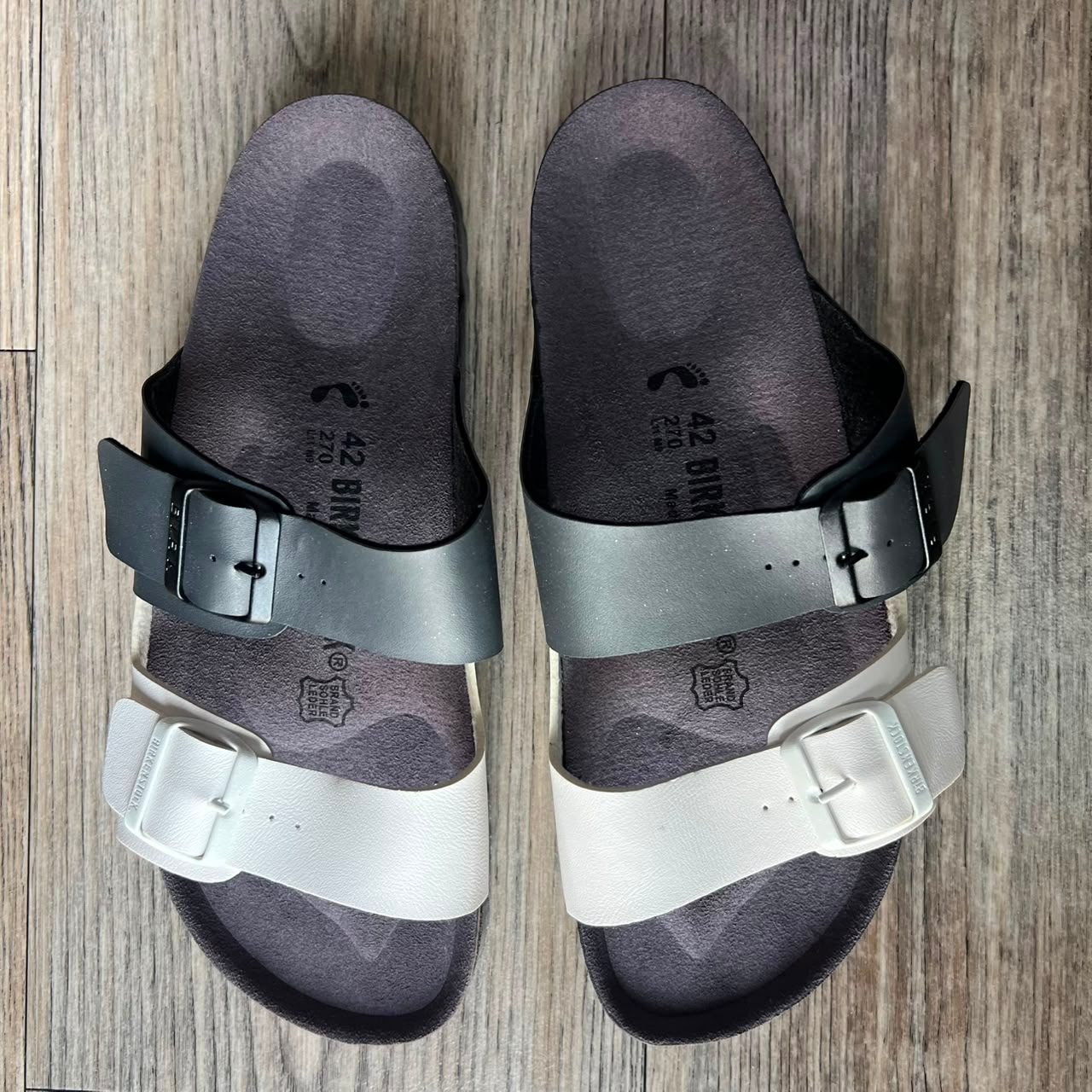 Sandales homme gris et blanc