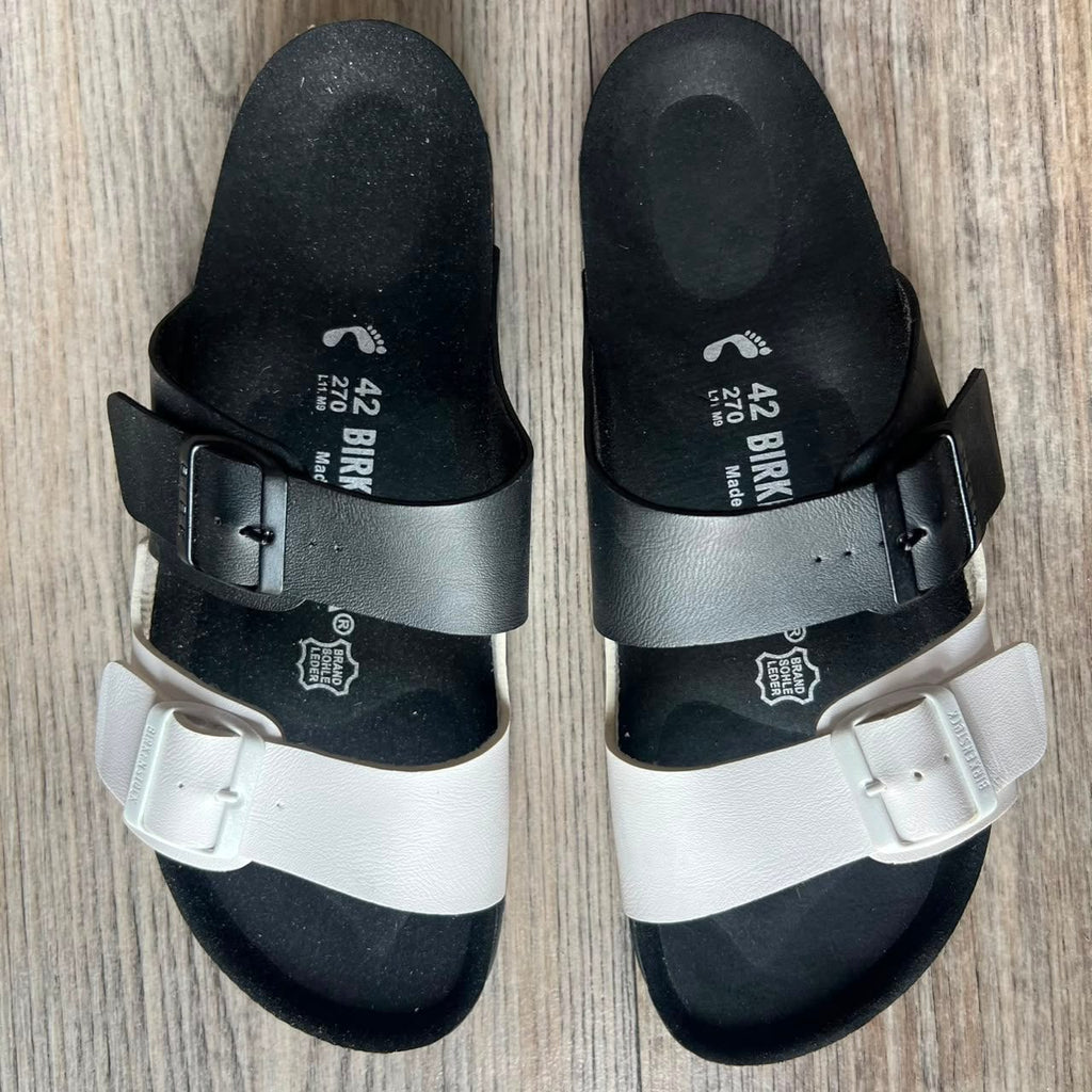 Sandales homme noir et blanc
