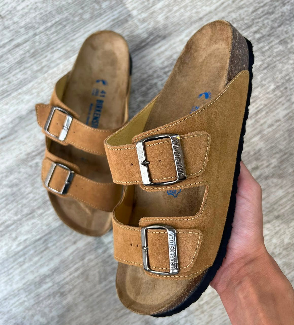 Arizona — Sandale camel homme