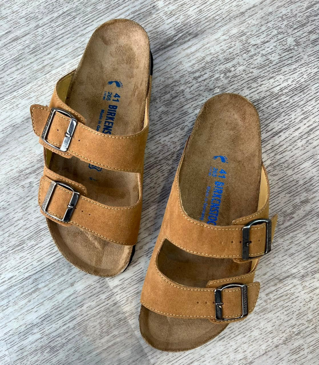 Arizona — Sandale camel homme, profil