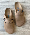 Boston — Sabot nubuck beige homme