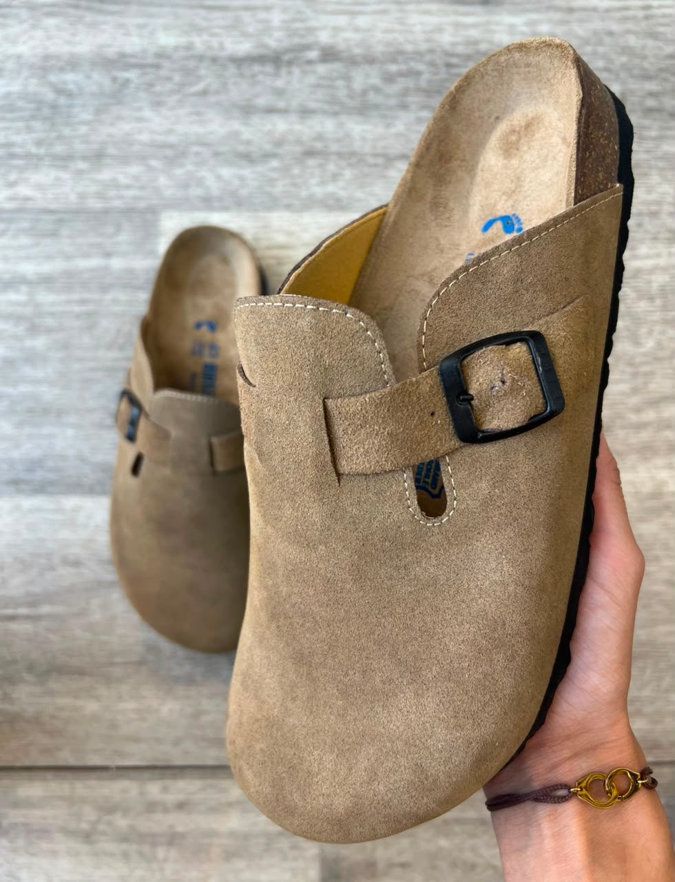 Boston — Sabot kaki homme, détail