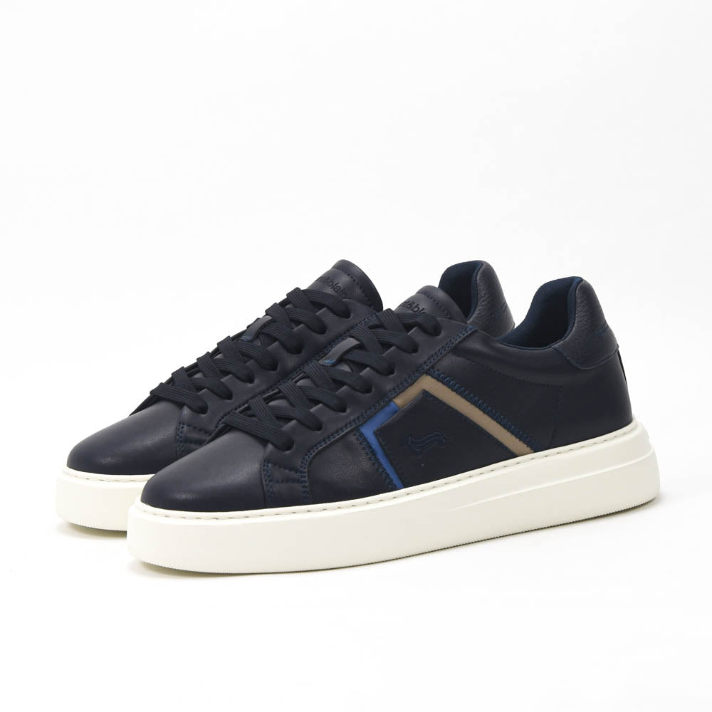 Harmont and Blaine Blue Sneakers Homme EFM252-022-1B0-12