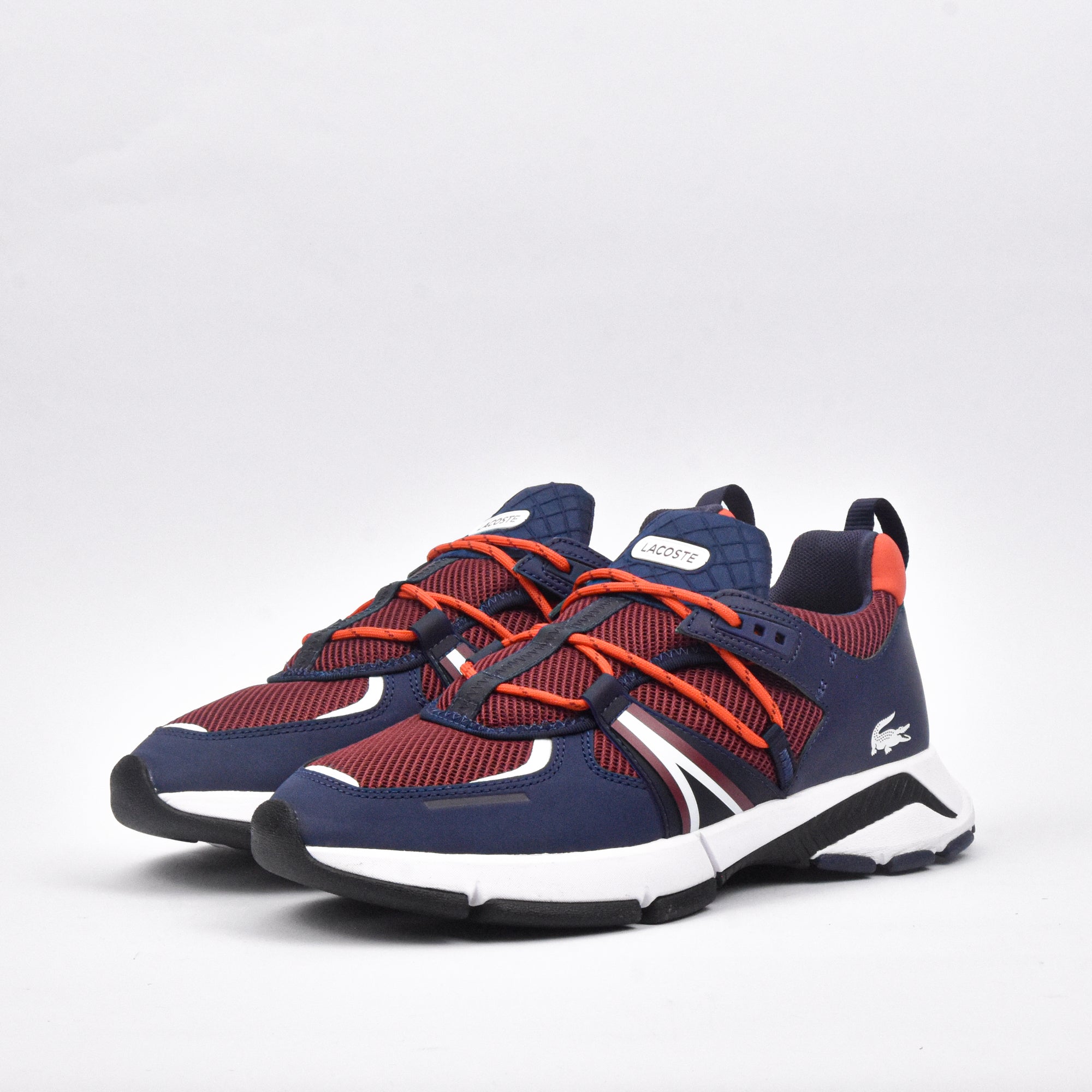 LACOSTE -  BURG/NVY BLEU & ORANGE L0032231SMA