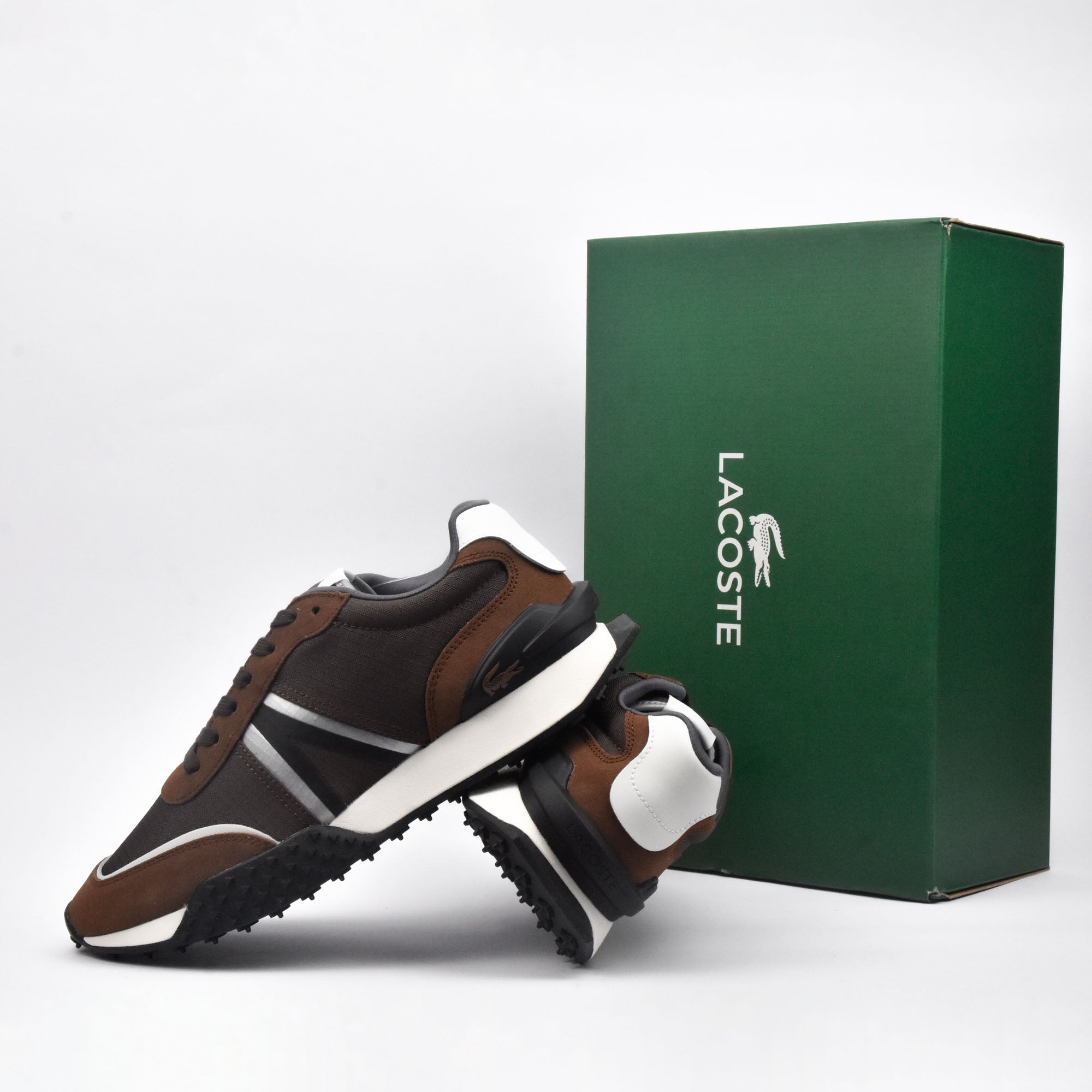LACOSTE DK BRW/OFF WHT - 746SMA00981W7