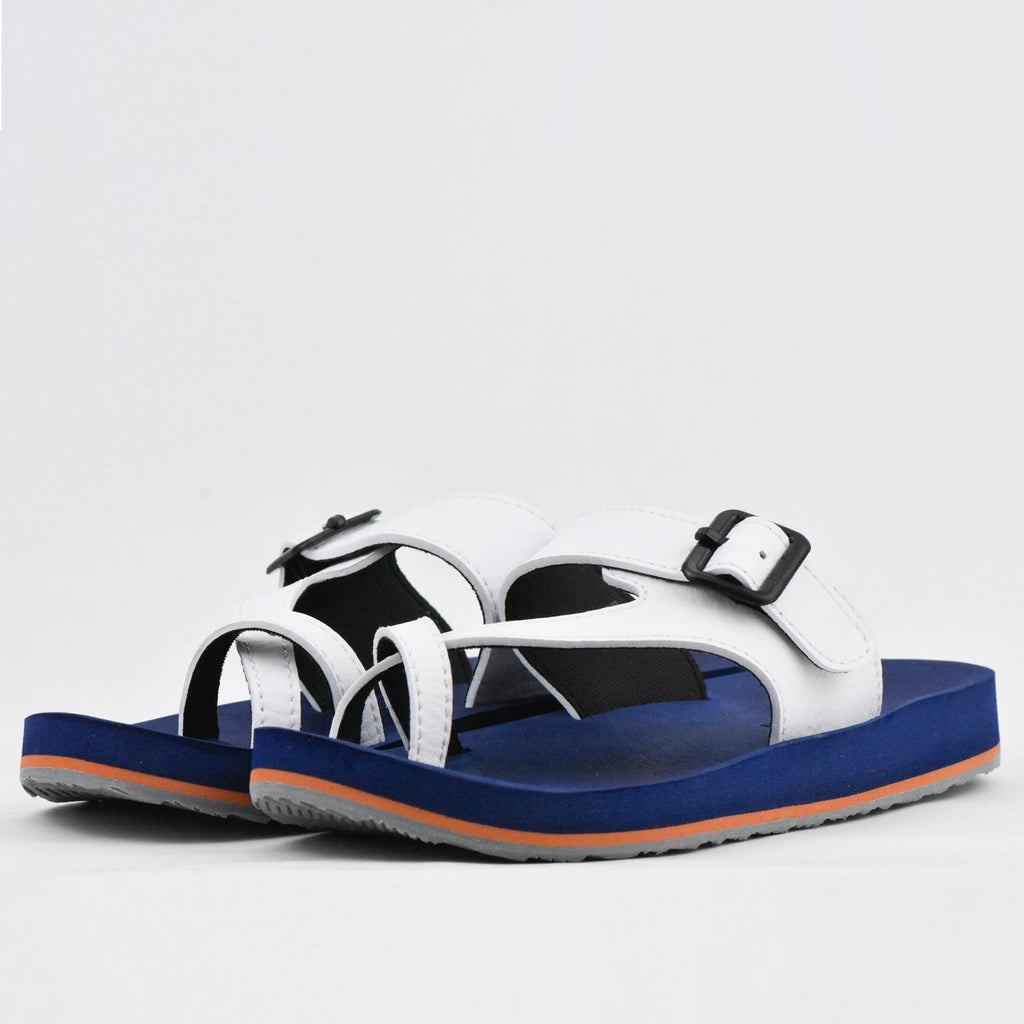 KITO CLAQUETTE AA51M WHITE-NAVY BLUE AA51MWNB