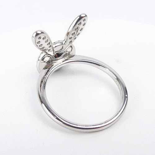 BAGUE LAPIN ROUGE