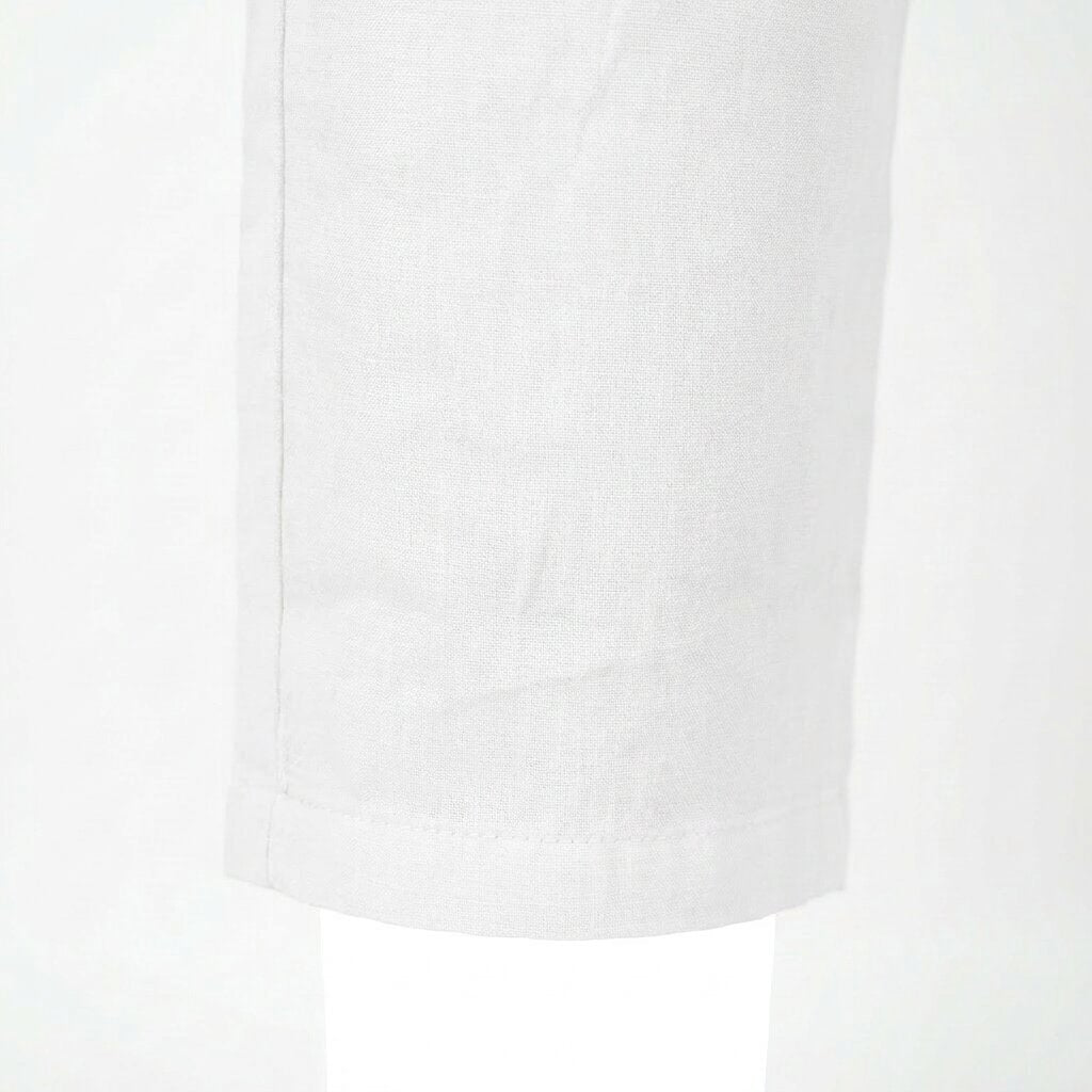 Départ Homme Pantalon en Lin Blanc MG188-G21-000734