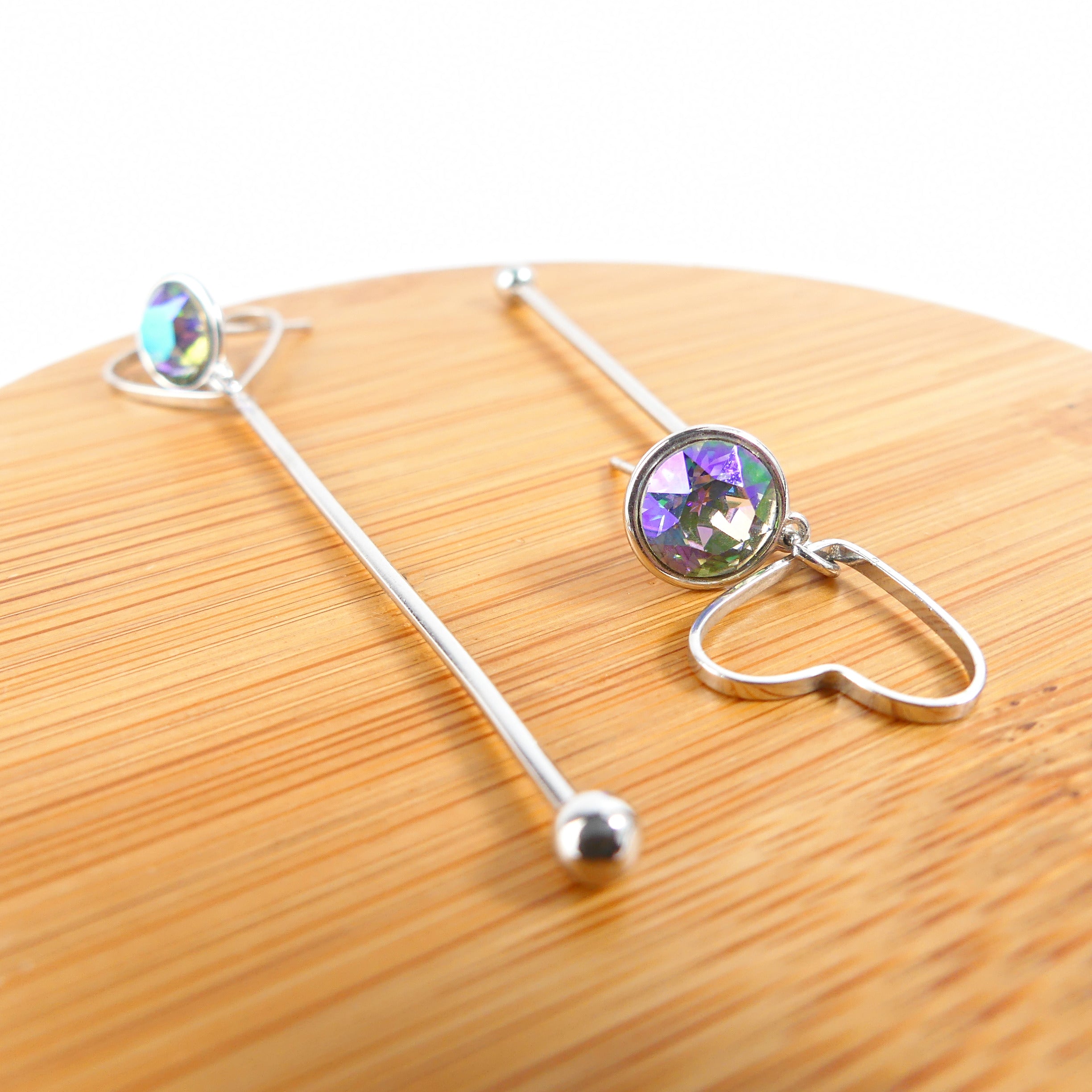 Boucles d'oreilles pendantes cœur move