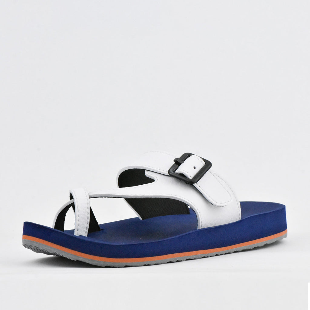 KITO CLAQUETTE AA51M WHITE-NAVY BLUE AA51MWNB