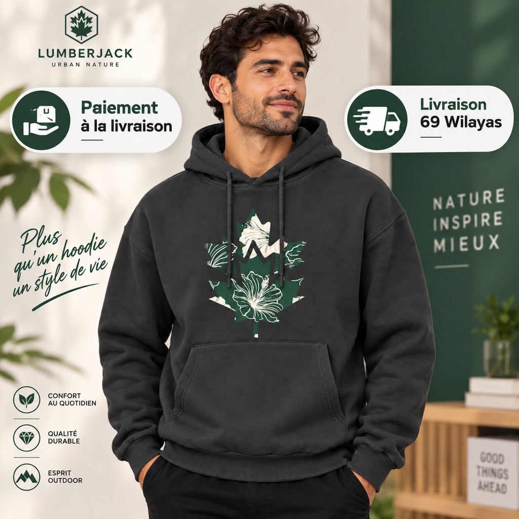 LUMBERJACK HOODIE LBJ-00203-DGY