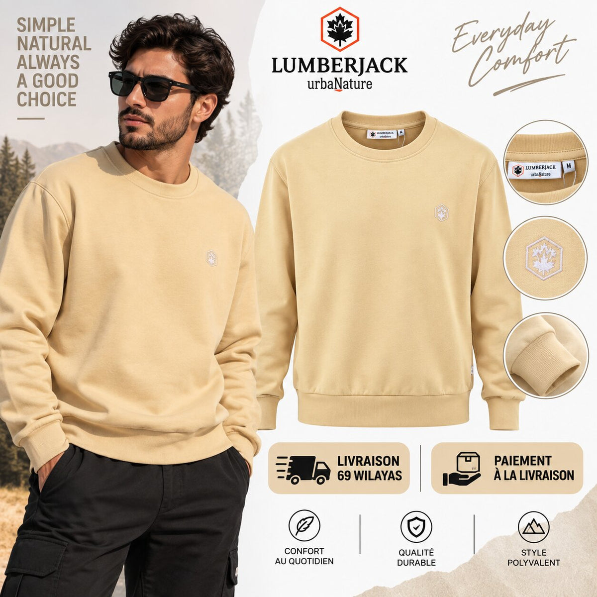 LUMBERJACK SWEAT SHIRT LBJ-00601-KAK