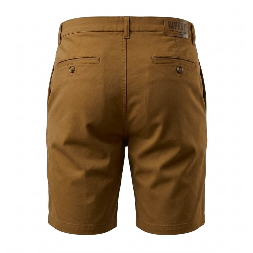 DEPART Short chino homme G21-000175-BROWN