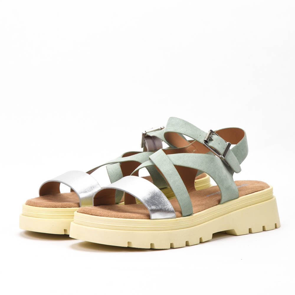Safety Jogger Sandales Jeune Fille Métallisées 590033-SIL-MTG