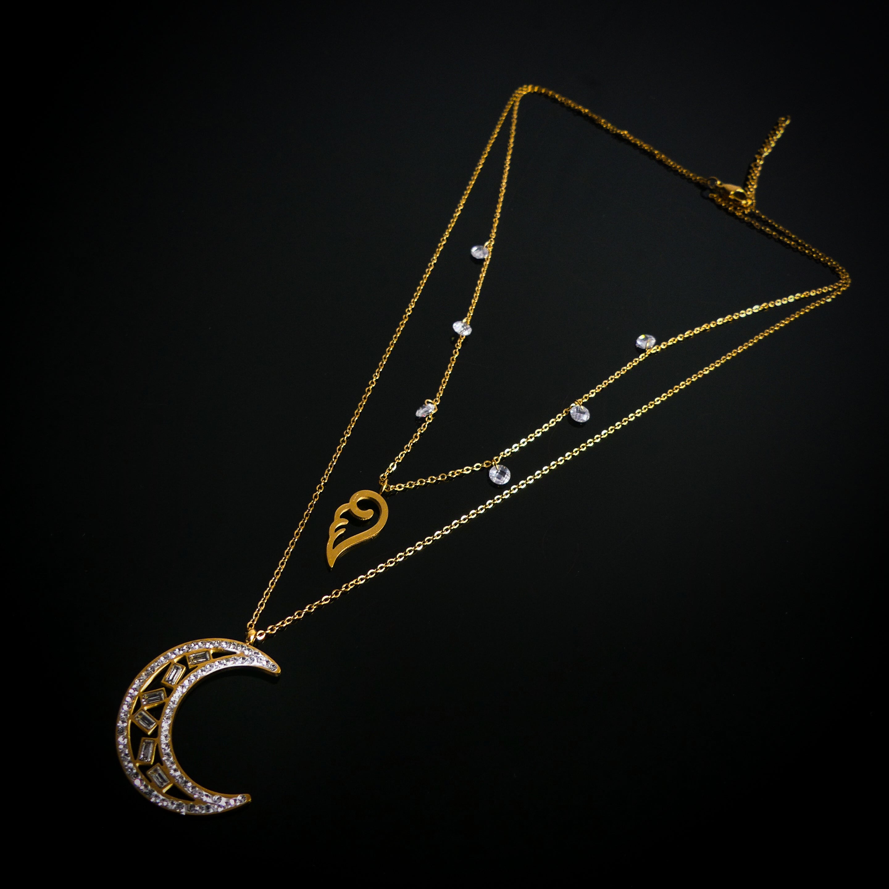 Collier double chaine N°68