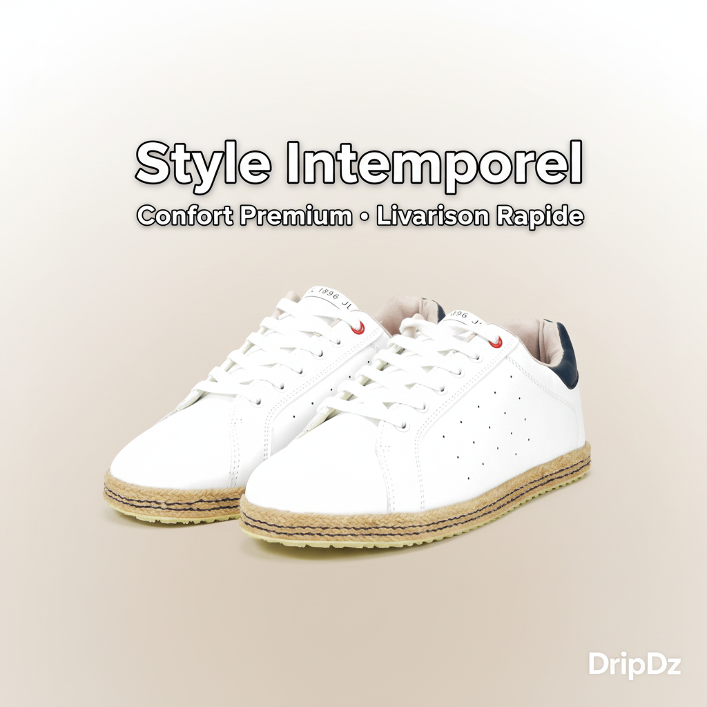 ANDRÉ  ESPADRILLE HOMME STANISH BLANC