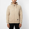 Sweat à capuche zippé homme BEIGE DL-14BE