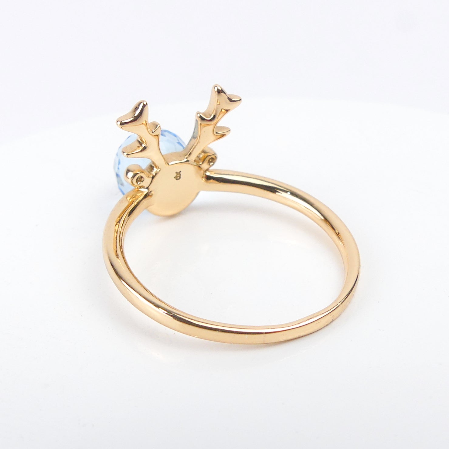 bague gazelle boule bleue