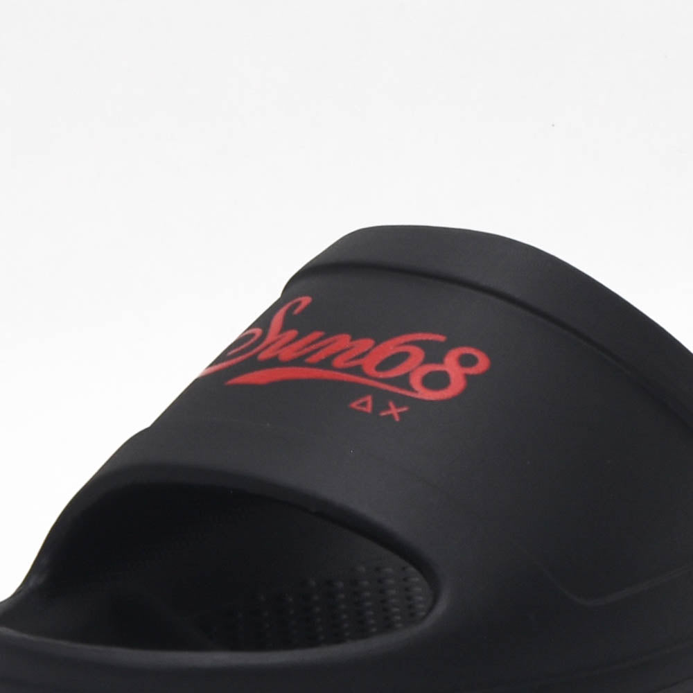 SUN68 Slippers Monoblock X36115-1110-NERO-ROSSO