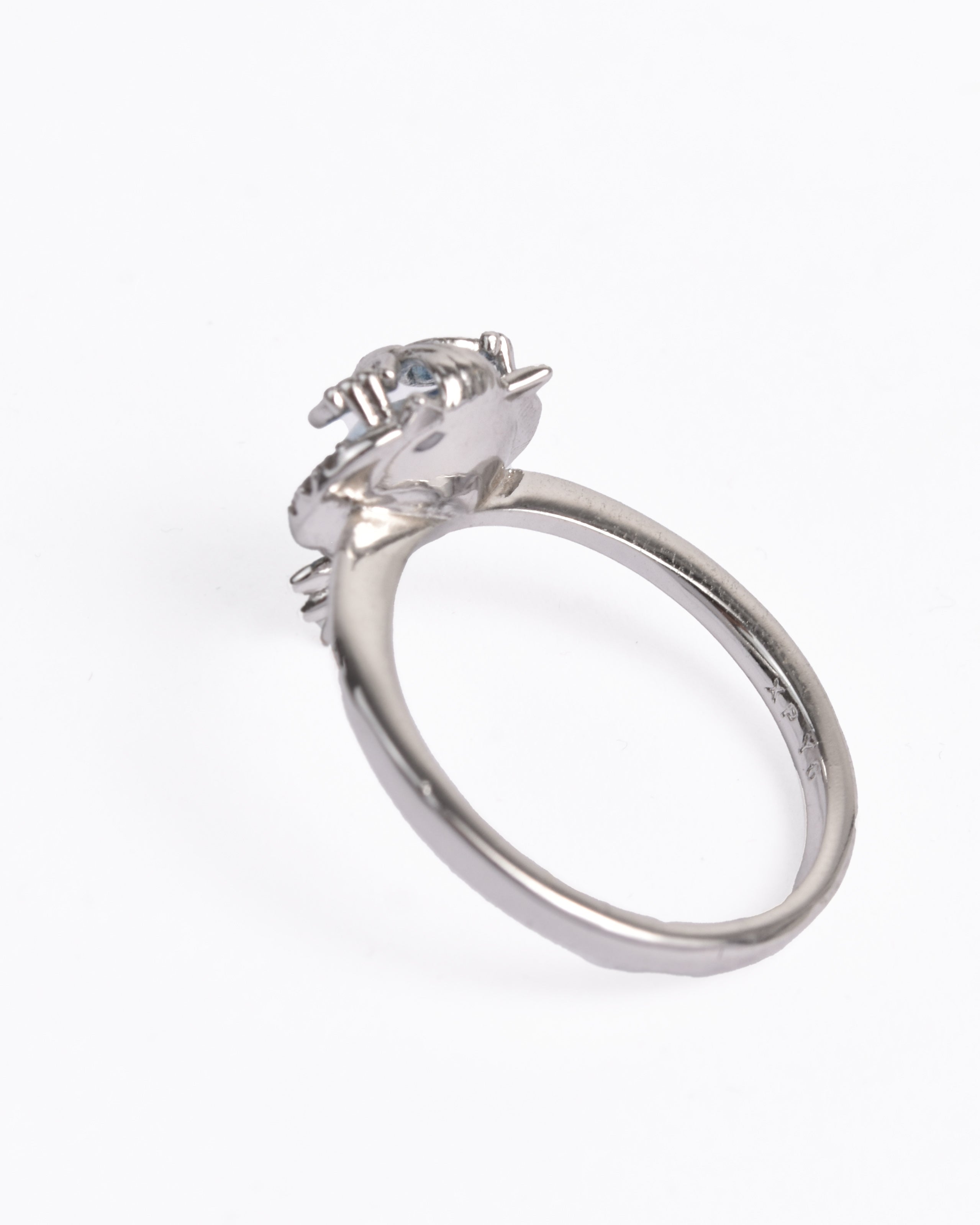 bague pierre hibou  bleu