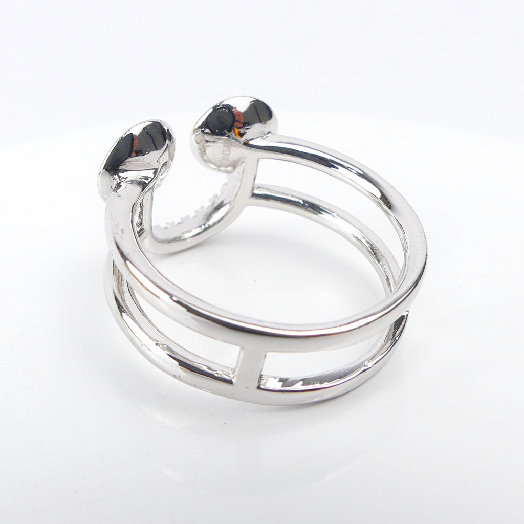 bague double anneau bleu/rose