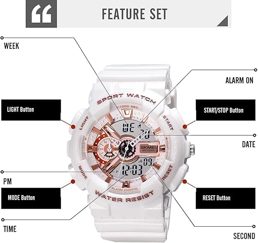 ساعة سكيمي البيضاء