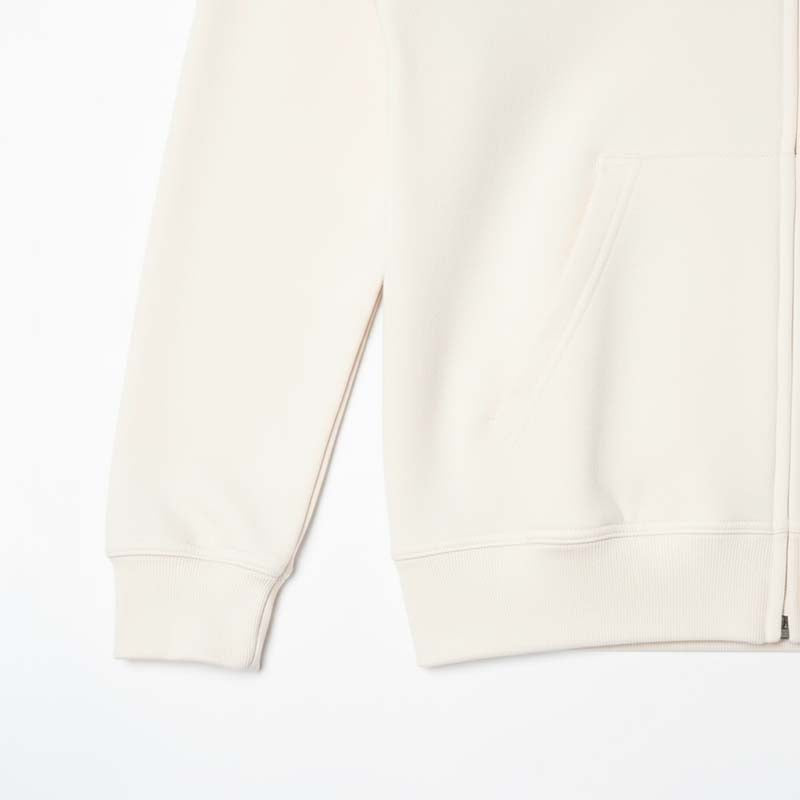 Sweat à capuche zippé homme BLANC CASSÉ DL-14BC