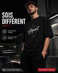 Départ — T-shirt oversize noir pour homme
