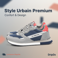 La Martina Low Top Leather Sneakers Grey LFM252.040.A70.BG