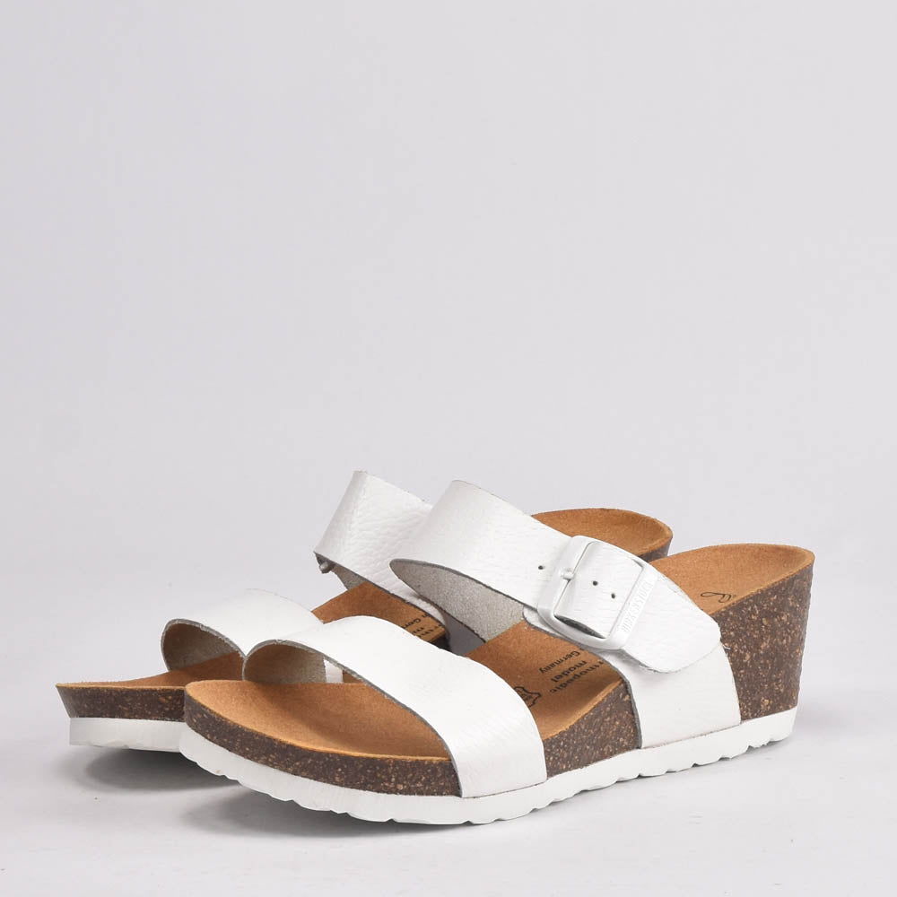 BIRK CUIR BLANC GRAIN F-50-BKF-202CBG