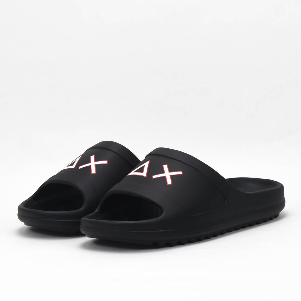 SUN68 Slippers Monoblock X36114-1110-NERO-ROSSO