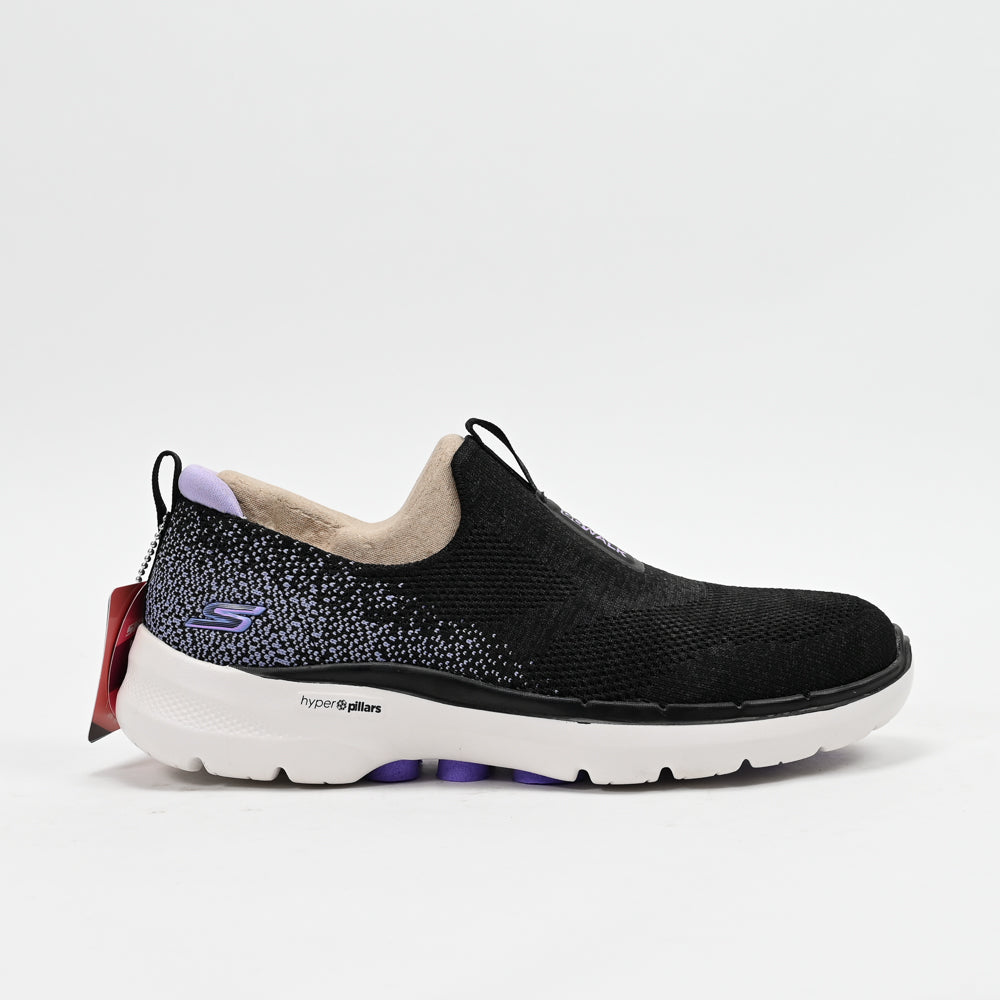 Skechers GO WALK 6 – Glimmering Walking Shoes Noir/Lavande