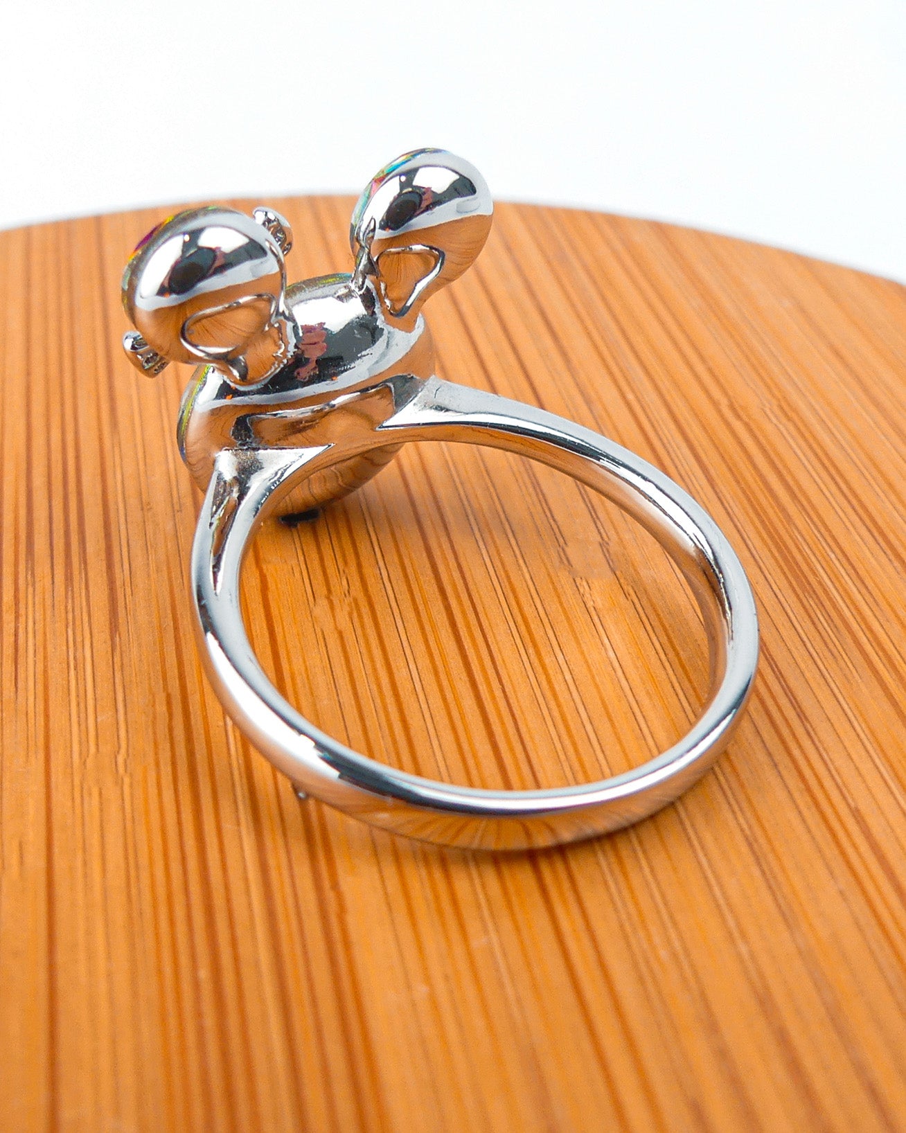 bague mickey mousse verte reflé