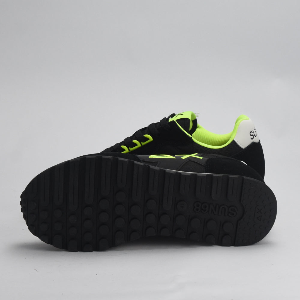 BASKET SUN68 JAKI FLUO 11 NERO Z44115-11