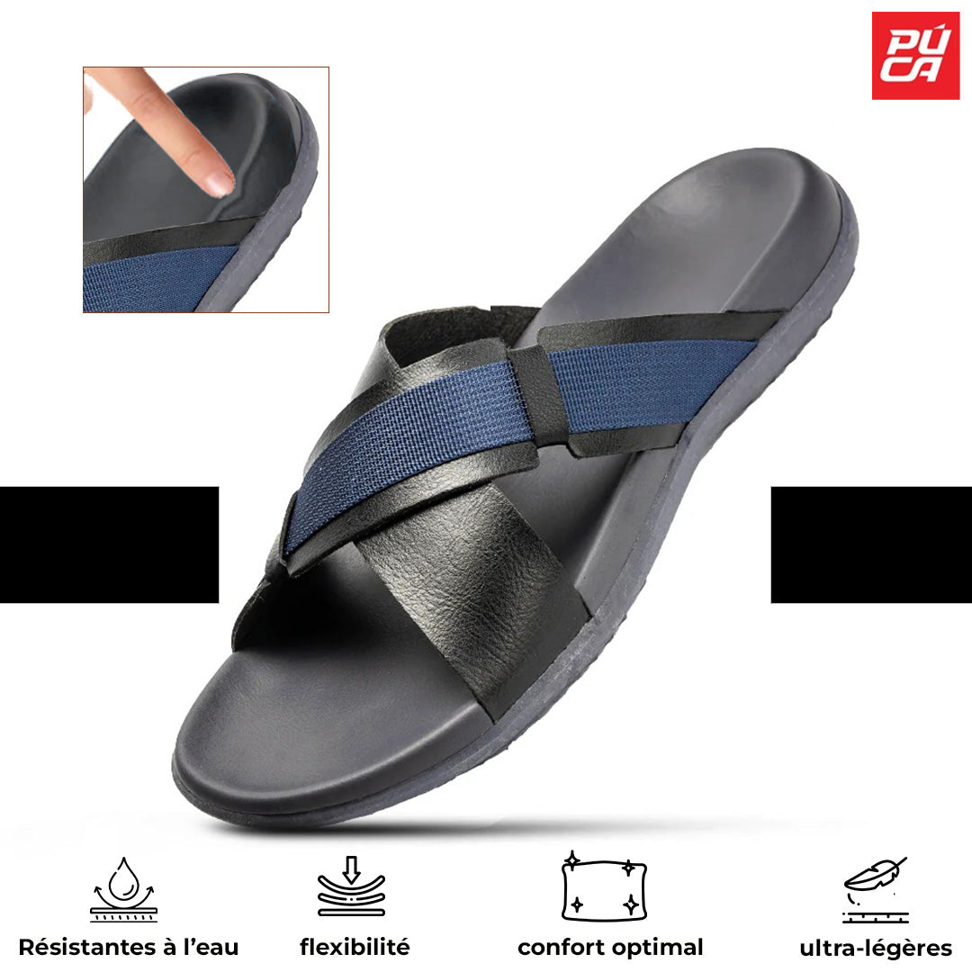 PUCA ROYAL SLIDER 02 BLACK BLUE 11241