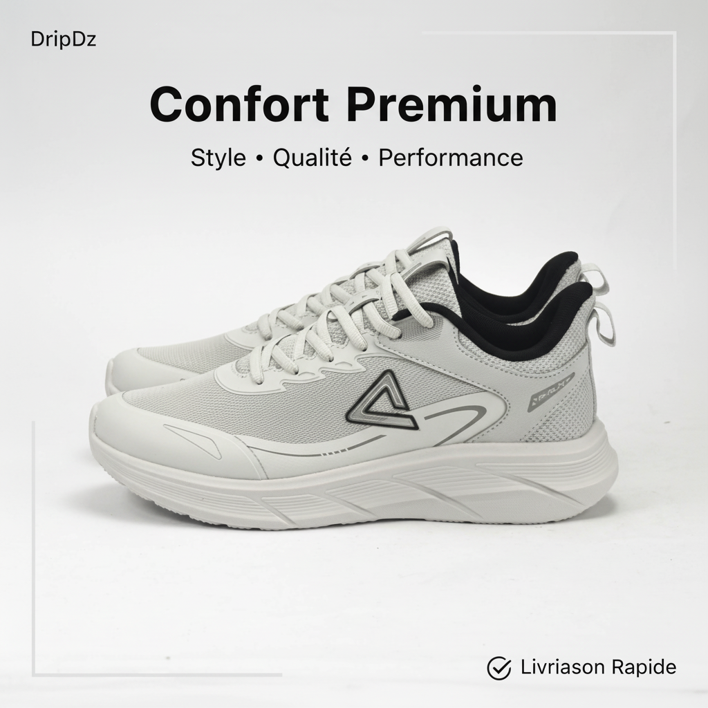 PEAK TRAINING RUNNING SHOES-GREY EXT54427H-D037