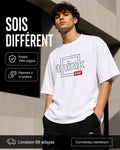 Départ — T-shirt oversize blanc pour homme