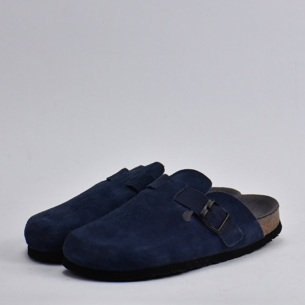 BIRKSBOT NUBUCK BLEU PLANTA GRIS