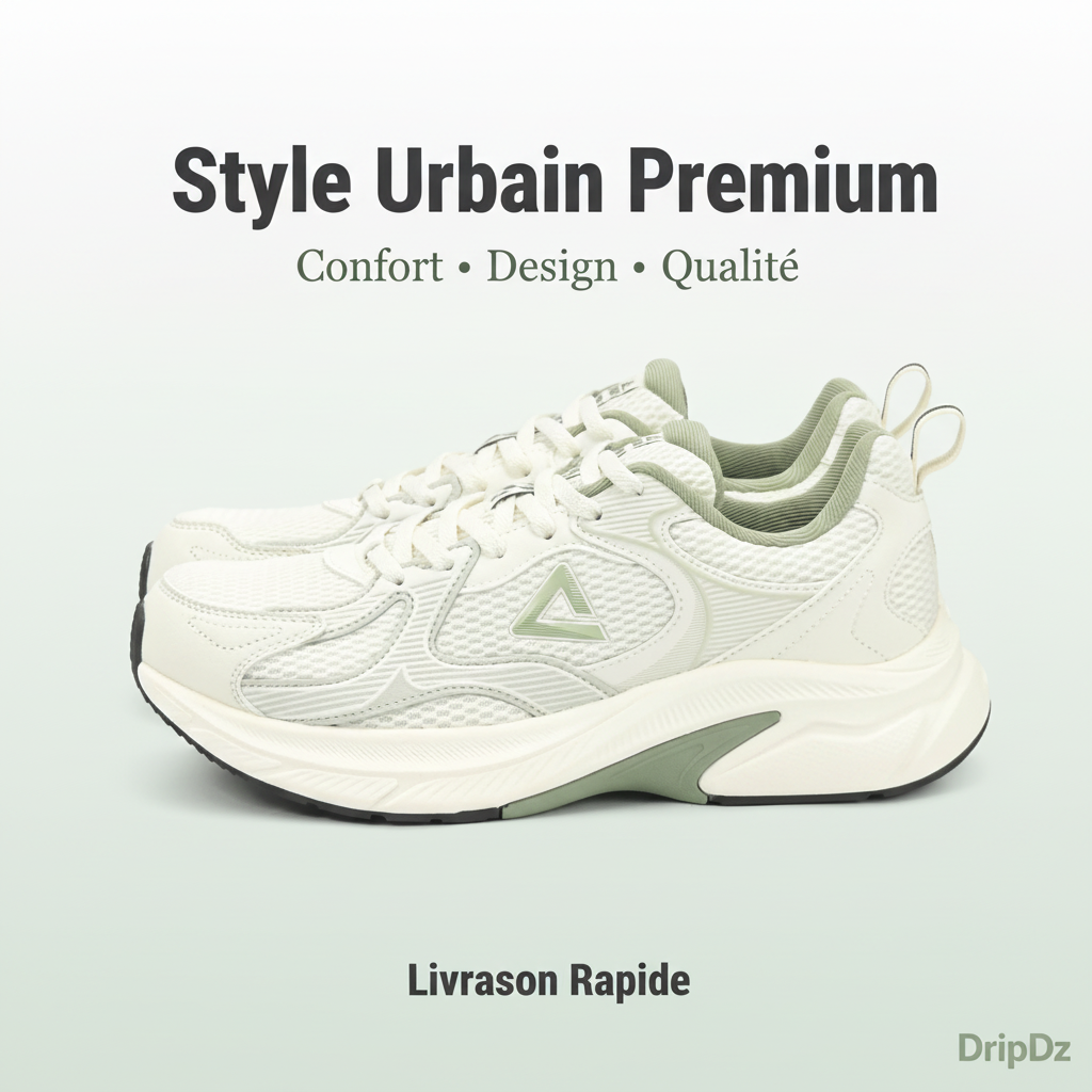 PEAK TRAINING RUNNING SHOES-WHITE/GREEN