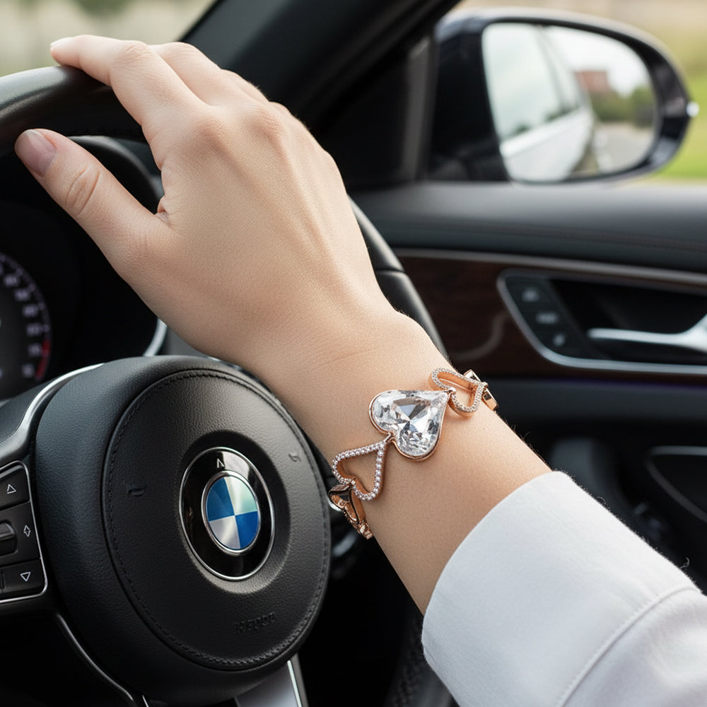 Bracelet cœur blanc