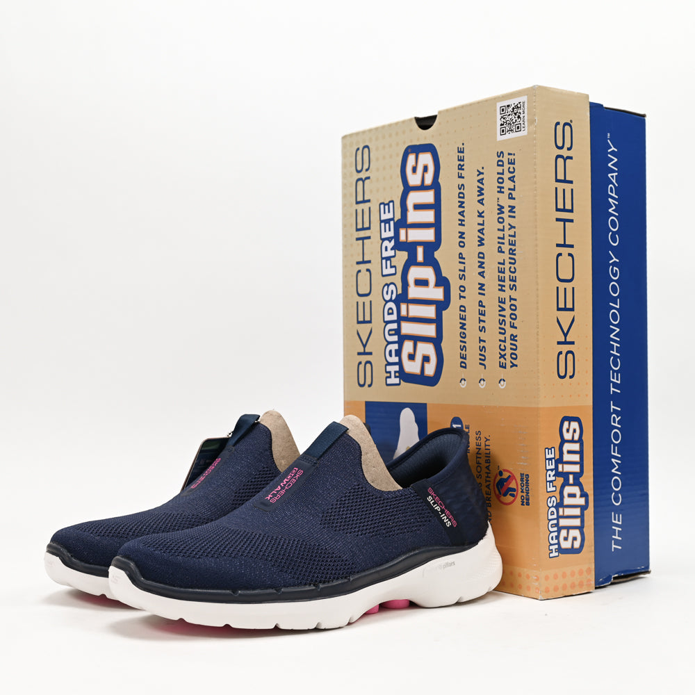 Skechers GO WALK 6 – Fabulous View Slip-ins Walking Shoes 124569-NVY