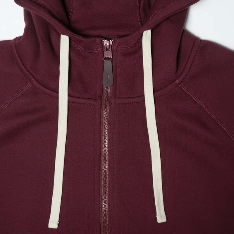 Sweat à capuche zippé homme BORDEAU DL-14BOR