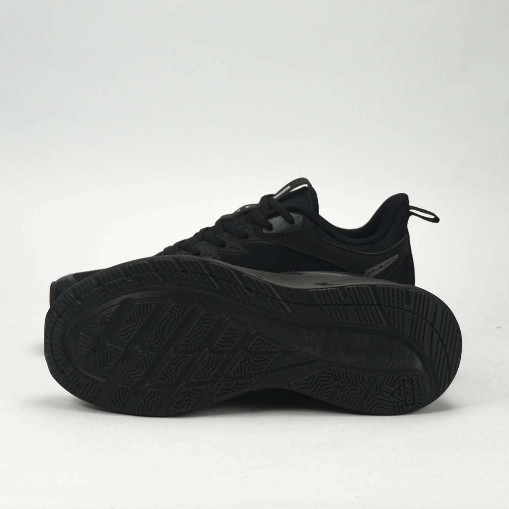 PEAK TRAINING RUNNING SHOES-ALL BLACK EXT54427H-Y291