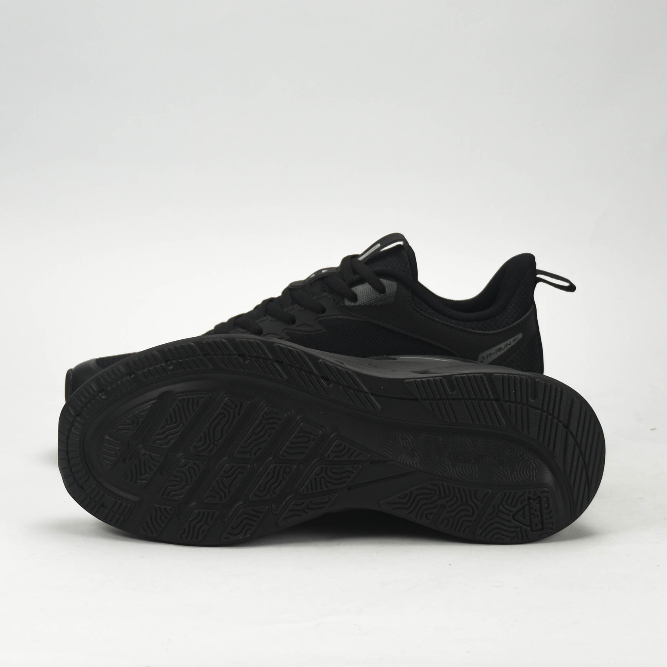 PEAK TRAINING RUNNING SHOES-ALL BLACK EXT54427H-Y291